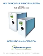 Field Controls Healthy Home System Installation And Operation Manual preview