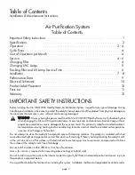 Preview for 2 page of Field Controls Healthy Home System Installation And Operation Manual