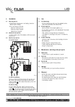 Preview for 4 page of Filsa L-ED Operating Instructions