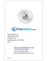 Preview for 25 page of FilterWater FW-2000 Operation Manual