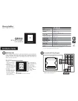 FingerTec QR110 Installation Manual preview