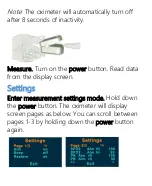 Preview for 4 page of FingerTip Pulse Oximeter Quick Start Manual