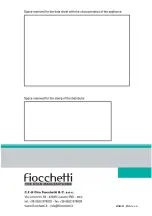 Preview for 12 page of FIOCCHETTI SUPERFREEZER ECO 70 Use And Maintenance