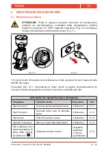 Preview for 33 page of Fiorenzato F4 EVO Installation, Use And Maintenance Manual