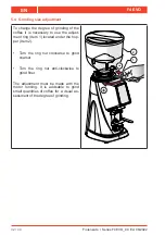 Preview for 76 page of Fiorenzato F4 EVO Installation, Use And Maintenance Manual