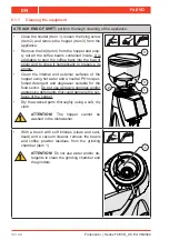 Preview for 78 page of Fiorenzato F4 EVO Installation, Use And Maintenance Manual