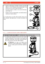 Preview for 124 page of Fiorenzato F4 EVO Installation, Use And Maintenance Manual