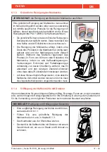 Preview for 169 page of Fiorenzato F4 EVO Installation, Use And Maintenance Manual