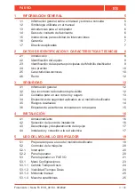 Preview for 179 page of Fiorenzato F4 EVO Installation, Use And Maintenance Manual