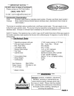 Preview for 4 page of Fire Sense LTCSPH-SS Owner'S Manual