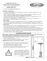 Preview for 10 page of Fire Sense LTCSPH-SS Owner'S Manual