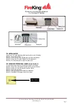 FireKing KF Series Operating Manual preview