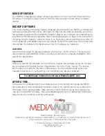 Preview for 4 page of FireKing MediaVault HD MVHD-250 Manual