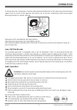 Preview for 16 page of Firman W01785 Operator'S Manual