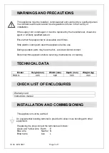 Preview for 4 page of First Choice Lincat FWDG Installation, Operating And Servicing Instructions