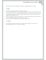 Preview for 7 page of Fisher & Paykel ActiveSmart RF135 Installation Instructions And User Manual