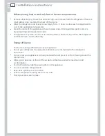 Preview for 12 page of Fisher & Paykel ActiveSmart RF135 Installation Instructions And User Manual