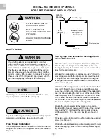 Preview for 6 page of Fisher & Paykel DCS RF24DE3 Installation, Operation And Maintenance Instructions