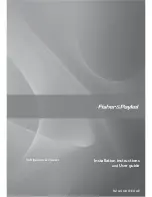 Fisher & Paykel E150 Installation Instructions And User Manual preview