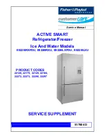 Fisher & Paykel E522BLXFDU Supplemental Service Manual preview