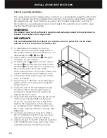 Preview for 22 page of Fisher & Paykel HC36 Shell Installation And User Manual