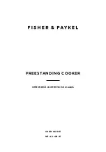 Fisher & Paykel OR90SCG6 User Manual preview