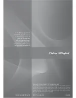 Preview for 48 page of Fisher & Paykel RB60V18 Installation Instructions And User Manual