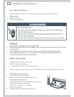 Preview for 8 page of Fisher & Paykel RX594 Installation Instructions And User Manual