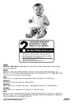 Preview for 32 page of Fisher-Price CHM85 Manual