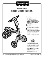 Fisher-Price READY-STEADY Ride-On 71159 Instructions preview