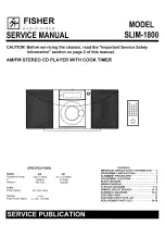 Preview for 1 page of Fisher Fisher SLIM-1800 Service Manual