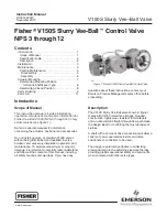 Fisher V150S Instruction Manual preview