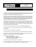 Preview for 4 page of FitDesk FDX 2.0 - 002 Assembly Instructions Operations Manual