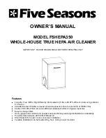 Five Seasons FSHEPA350 Owner'S Manual preview