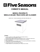 Preview for 1 page of Five Seasons FSHEPA375 Owner'S Manual