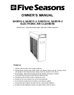 Five Seasons SASD10-2 Owner'S Manual preview