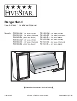 FiveStar FSH301-BL Use & Care / Installation Manual preview