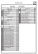 Preview for 2 page of Flair Jasper CK 6285 Assembly Instructions Manual