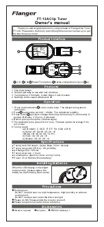 Preview for 2 page of Flanger FT-12A Owner'S Manual