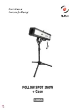 Flash FOLLOW SPOT 350W User Manual preview