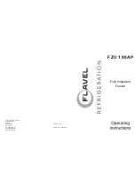 Flavel FZU 190AP Operating Instructions Manual preview