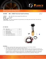 Fleece Duramax PowerFlo LB7 Installation Instructions Manual preview