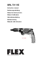 Flex BRL 731 VE Instruction Manual preview