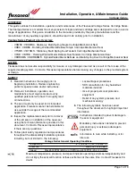 Preview for 2 page of Flexaseal VANTAGE Series Installation, Operation, Maintenance Manual