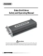 Flexco Baler Belt Skiver Safety And Operating Manual preview