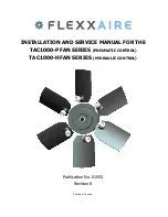 Flexxaire TAC1000-P series Installation And Service Manual preview