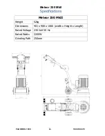 Preview for 3 page of floorex Meteor 250 MkII Operator'S Manual