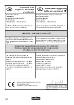 Preview for 102 page of FLORABEST FLB 2500 A1 Translation Of Original Operation Manual