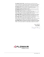 Preview for 19 page of flowair ELIS A-E-100 Operation Manual