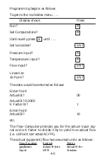 Preview for 57 page of Flowmetrics 922-MFC Installation And Operating Instructions Manual